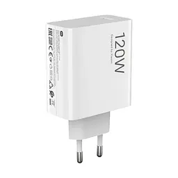 Зарядний пристрій Xiaomi 120W Charger + USB Type-C Cable White (BHR6034EU) - мініатюра 2