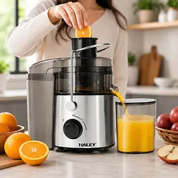 Багатофункціональний комбайн HALEY 4в1 1200 Вт 550 мл / Соковитискач, подрібнювач, блендер, кавомолка HY-2903 - мініатюра 2