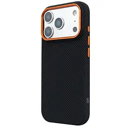 Чохол до мобільного телефона Armorstandart LikeCarbon2 SE MagCase Apple iPhone 17 Pro Max Kevlar Black Orange (ARM89165) - мініатюра 5