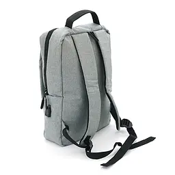 Рюкзак для ноутбука YRO 15.6", матеріал нейлон, вихід під USB-кабель, сірий - мініатюра 2
