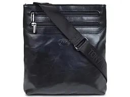 Чоловіча сумка з натуральної шкіри Italico 6048G-20 nero чорна 20×24×4 см TONY PEROTTI sum0029100