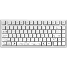 Клавіатура Dark Project ALU81 Terra Nova PBT RGB Mech G3MS Moonstone White (DPKB_NOVA_81_ANSI_WHITE_UA) - мініатюра 3