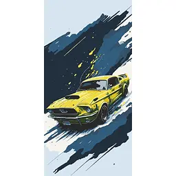 Картина за номерами ArtCraft Ford Mustang 40х80 см (12504-AC)