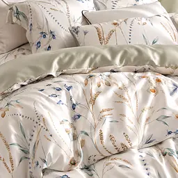 Комплект постільної білизни Love You Botany Євро 200×220 см тенсель 300TC біло-блакитний (ly62050) - мініатюра 2