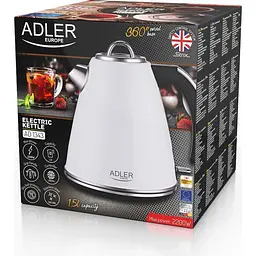 Електрочайник Adler AD 1343 White [152867] - мініатюра 6