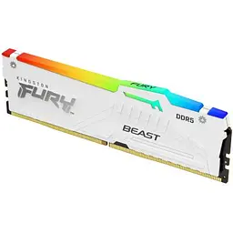 Модуль пам'яті для комп'ютера DDR5 32GB 6000 MHz Beast AM5 RGB White Kingston Fury (ex.HyperX) (KF560C36BWEA-32) - мініатюра 9