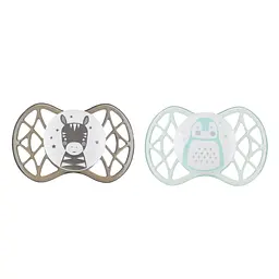 Пустушка Nuvita 7067 Air55 Explorer симетрична 0m+ (зебра пінгвін) 2 шт NV7067N - мініатюра 2