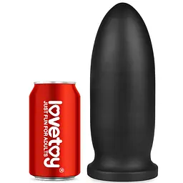 Велика анальна пробка LoveToy 9 King Sized Anal Bomber Black, 23х8.5 см, чорний - мініатюра 4