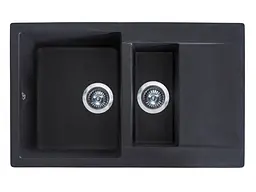 Кухонна мийка Miraggio LAPAS black (0002247) Граніт, Врізна, Чорний
