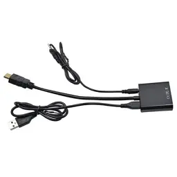 Перехідник ST-Lab HDMI male to VGA F (з кабелями аудіо і живлення від USB) (U-990) - мініатюра 6