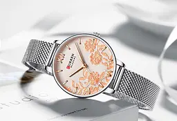 Годинники наручні жіночі Curren 9065B Silver (18681) - мініатюра 2