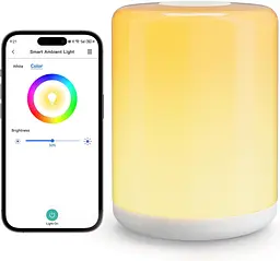Нічник meross Smart LED Night Light, Smart Bed Light, сумісний з Apple HomeKit [Клас енергії G]