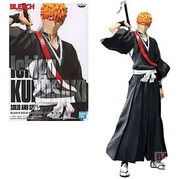 Фігурка Banpresto Bleach Ichigo Kurosaki solid and souls Бліч Ічіго Куросакі 17см WST B IK
