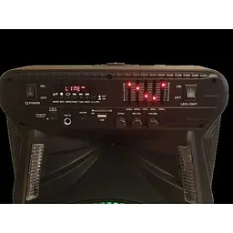 Акумуляторна акустична система ZPX ZX-7773 колонка валіза 80Вт USB SD FM радіо Bluetooth мікрофон ДК (ZX-7773) - мініатюра 2