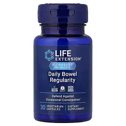 Амінокислота Florassist Probiotic Daily Bowel Regularity, 30 вегакапсул Life Extension vit0003773