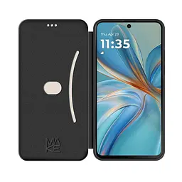 Чохол-книжка Make Motorola G75 Flip Black - мініатюра 3
