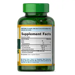 Жирні кислоти Puritan's Pride Evening Primrose Oil 1000 mg, 120 капсул - мініатюра 2