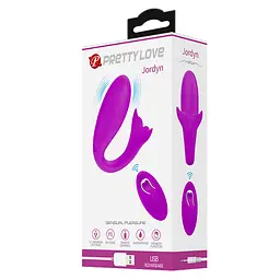 Вібратор Pretty Love Jordyn Stimulator Purple - мініатюра 7