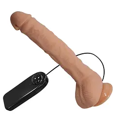 Вібратор Beautiful Encounter Dick Vibrator Flesh - мініатюра 3