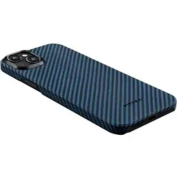 Чохол-накладка Pitaka MagEZ Case 4 Twill 1500D Black/Blue для iPhone 15 (KI1508) - мініатюра 3