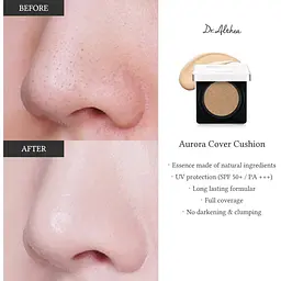 Кушон тональний №23 Dr. Althea Aurora Cover Cushion SPF 50+, PA +++, 15 гр х 2 шт. - мініатюра 8
