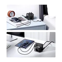 Мережевий фільтр живлення Baseus PowerCombo Cube Power Strip (E00066400117-00) - мініатюра 2