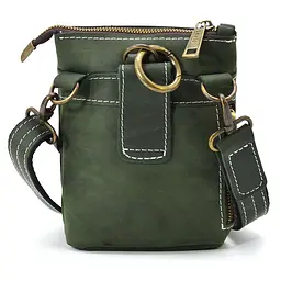 Чоловіча шкіряна сумка через плече TARWA 17×14×5,5 см sum0025685 - мініатюра 5