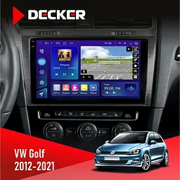 Штатна магнітола Volkswagen Golf 2012-2021 Decker D10-009 4x64, DSP, 4G, 2k Decker (НФ-00008492)