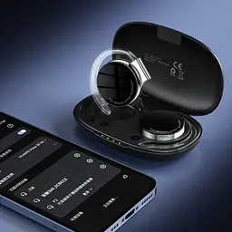 Бездротові водонепроникні Bluetooth навушники F2 із зарядним кейсом, мікрофоном і сенсорами управління - мініатюра 6