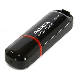 USB флеш накопичувач ADATA 128GB UV150 Black USB 3.0 (AUV150-128G-RBK) - мініатюра 2