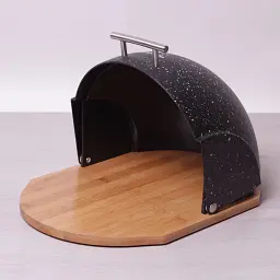 Хлебница Kamille KM-1106CH черный мрамор - мініатюра 3