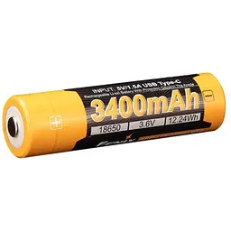 Акумулятор Fenix 18650 (3400 mAh) Type-C V3.0 - мініатюра 3