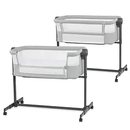 Приставне ліжечко-люлька Kinderkraft Neste Up 2 Light Grey (KLNEUP02LGR0000) - мініатюра 6