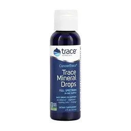 Мінерали Trace Minerals Полный спектр микроэлементов в каплях, ConcenTrace, Full Spectrum, (TMR-00007)