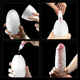 Мастурбатор - Traning Master Giant Egg Masturbator Red - мініатюра 3