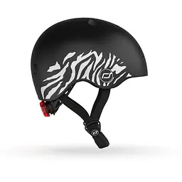Шолом захисний Scoot and Ride з ліхтариком 45-51 см (XXS/XS) зебра - мініатюра 5