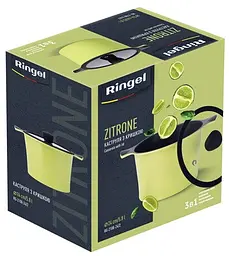 Каструля RINGEL Zitrone (5.8 л) 24 см антипригарне покриття ㅤ ㅤ - мініатюра 5