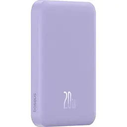 Зовнішній акумулятор Baseus Magnetic Bracket Mini 5000mAh 20W Purple (P10022107513-00) [117954] - мініатюра 3