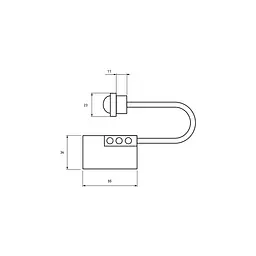 Датчик руху Euroelectric універсальний 120°/360° 2-6 м (ST-24(WCS)) - мініатюра 3