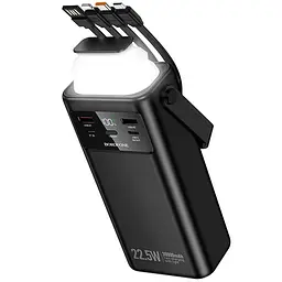 Портативний ЗП Power Bank Borofone BJ65 High 22.5W+PD20W with cable 30000 mAh Black - мініатюра 2