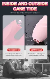 Вібратор Silicone Vibrator USB 7 Function and Thrusting Function / Heating Pink - мініатюра 9