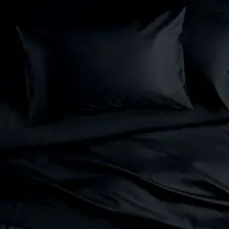 Наволочка Cosas Black сатинова 70х70 см чорна (Satin_Black_70) - мініатюра 3