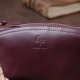 Жіноча косметичка зі шкіри Amelin Grande Pelle 11300 сливова - мініатюра 10