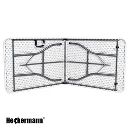 Стіл складаний переносний Heckermann 240x75x74 см White (Z240) - мініатюра 9