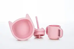 Силіконова миска дитяча FreeOn Kitty рожева (46330) - мініатюра 3