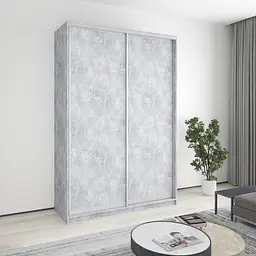 Шафа-купе дводверна MebelStar Комбо AL 2ДСП 160x45x240 см Бетон (MBS-4057)