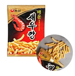 Крекери Nongshim Spicy Shrimp Crackers креветкові гострі 75 г - мініатюра 4
