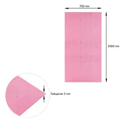 Самоклеюча 3D панель Sticker Wall під Рожевий Цегла 3080х700х3мм SW-00001757 - мініатюра 4