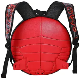 Круглий рюкзак Marvel Deadpool Superhero Logo чорно-червоний (rucksack DP 205) - мініатюра 2