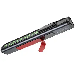 Автовізитка Borofone FC3 Ronny Black/Metal gray - мініатюра 2